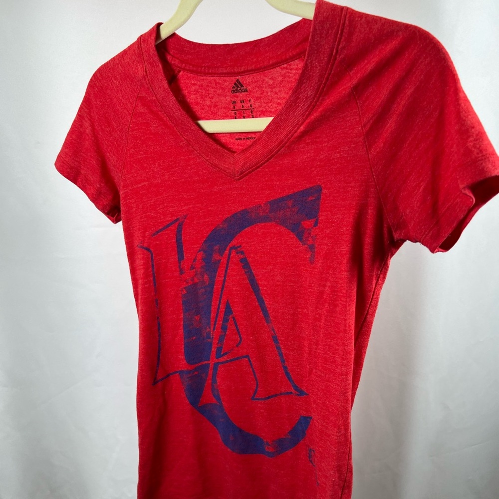 LA Clippers Red Adidas T-shirt Size Small